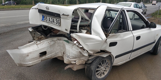 Samsun'da ayn yerde iki kaza: 7 yaral