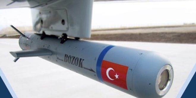 SİHA'ya yerleştirilen BOZOK hedefi tam isabet vurdu