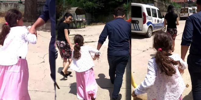 Bir icra dramı daha, babası böyle görüntüledi