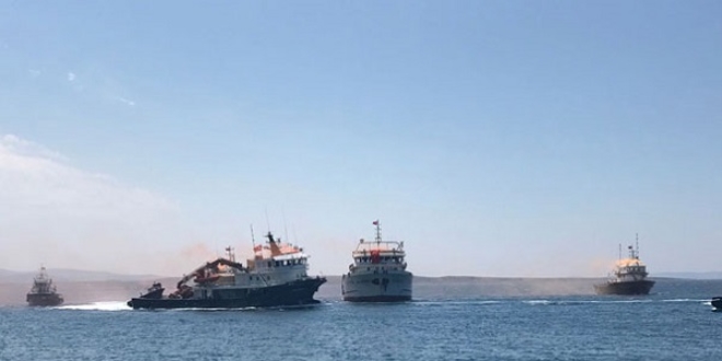 Cezayir'de el konulan 3 gemi 9 yl sonra yeniden Trkiye'de