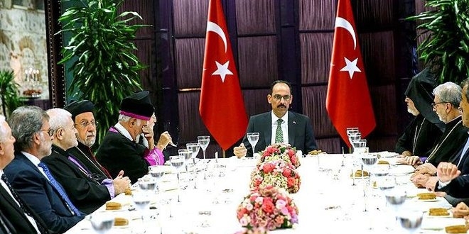 Kalın, azınlık cemaatlerinin temsilcileriyle bir araya geldi