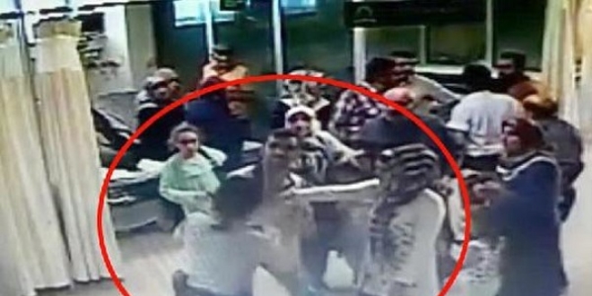 Acil serviste kadın güvenlik görevlisi darp edildi
