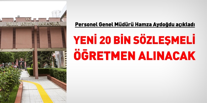 Hamza Aydoğdu: Yeni 20 bin öğretmen atanacak