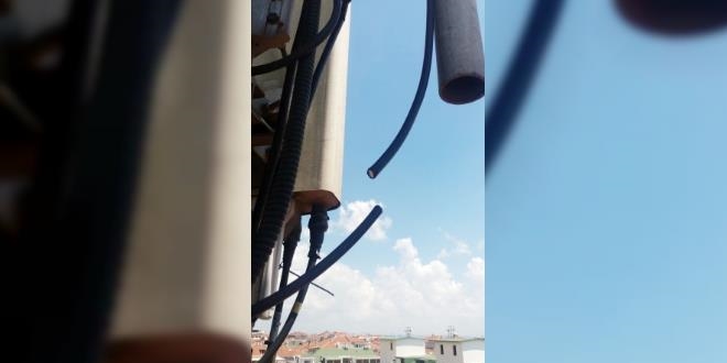 Baz istasyonu kabloları kesildi, vatandaş mağdur oldu