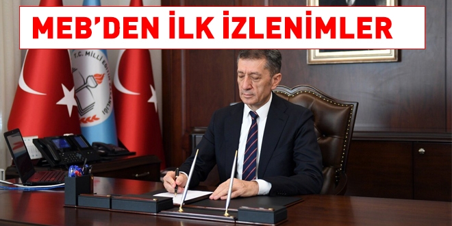 MEB'de ilk izlenimler