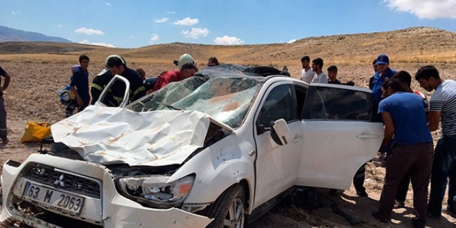 Aksaray'da otomobil takla att: 5 yaral