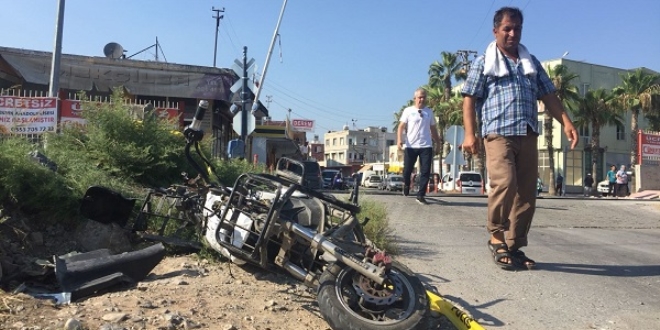 Mersin'de tren kazas�: 1 �l�, 1 yaral�