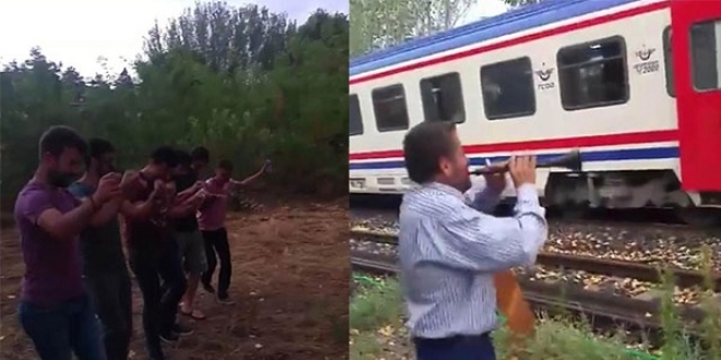 Beklemekten sıkılınca halaya durdular