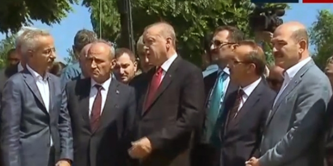 Erdoğan: Zarar gören köprünün ihalesini hemen yapacağız