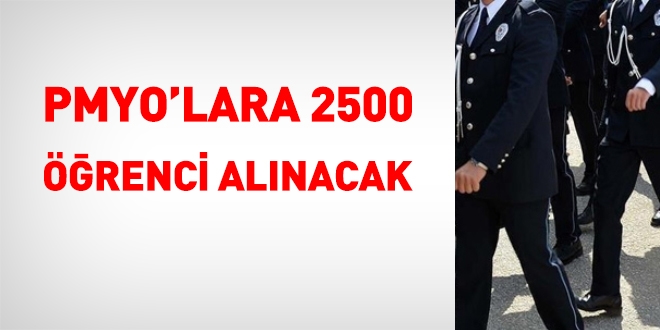 PMYO'lara 2 bin 500 polis aday alnacak