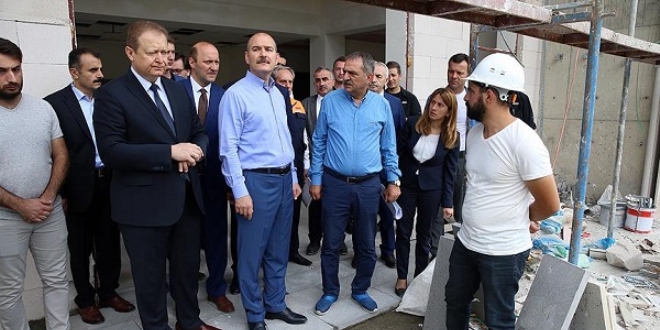 Bakan Soylu kamu yatırımlarını inceledi