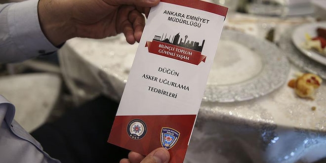 Polisten düğün salonlarında 'maganda' mesaisi