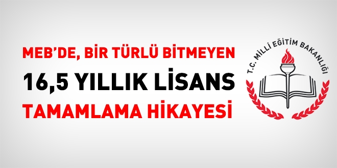 MEB bürokrasisi 16,5 yıldır Lisans tamamlamayı başlatamadı