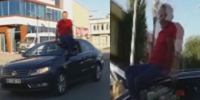 Konya'da akıl almaz olay! Aracını böyle kullandı