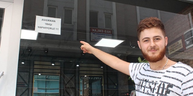 Berberler tepki için 'Amerikan traşı' yapmayı bıraktı