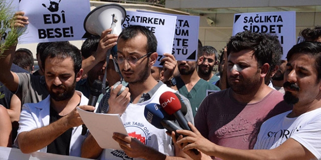 Diyarbakır'da doktora şiddete tepki
