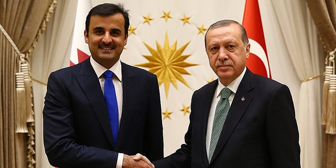 Cumhurbaşkanı Erdoğan ile Katar emiriyle görüştü
