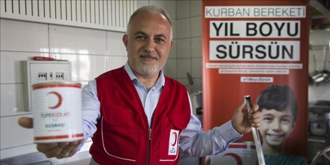 Türk Kızılayı yurt içi kurbanda hedefine ulaştı