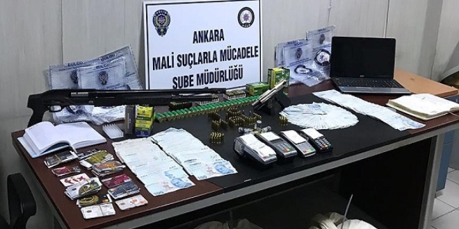 POS cihaz� kullanarak tefecilik yapan 4 ki�i g�zalt�na al�nd�