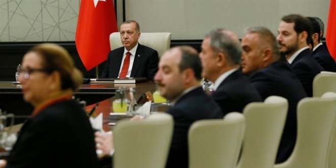 Cumhurba�kanl��� Kabine Toplant�s� sona erdi