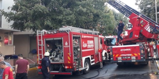 Devrilen mangal yangın çıkardı