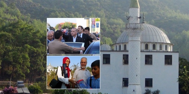 Erdoğan Bayram namazını Muğla'da kıldı