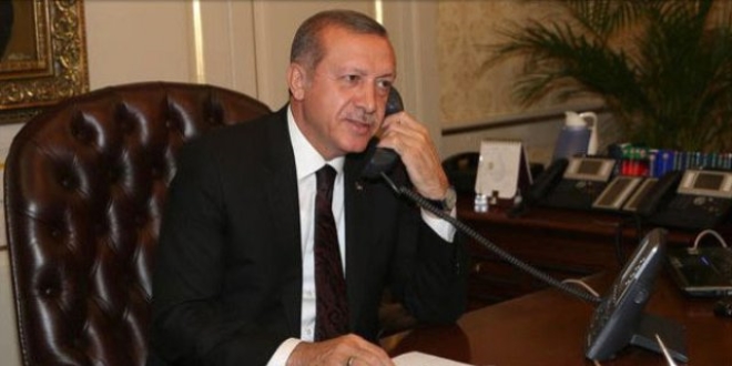 Cumhurbakan Erdoan, liderlerle bayramlat
