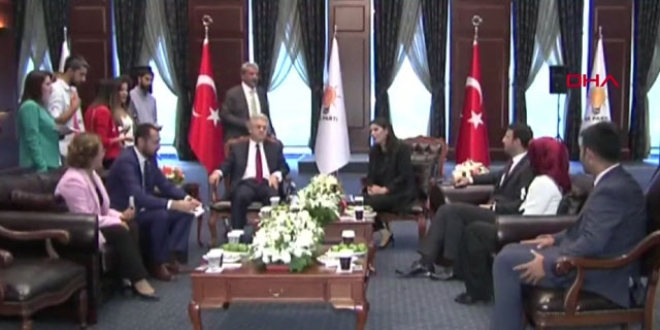 AK Parti heyeti, MHP ve CHP heyetini ağırladı