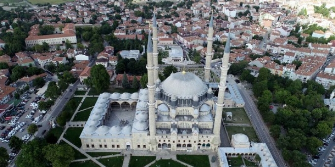 Selimiye Camisi bayram boyunca doldu taştı