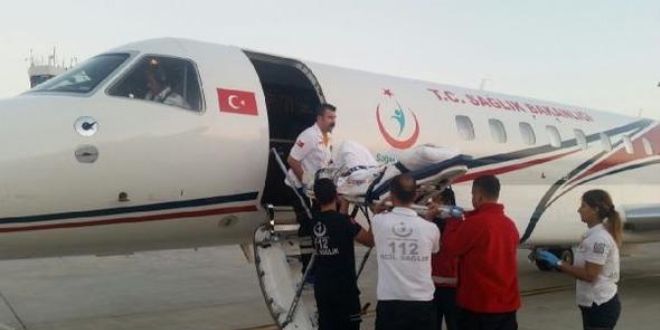 Ambulans uçak Muhammet bebek için havalandı