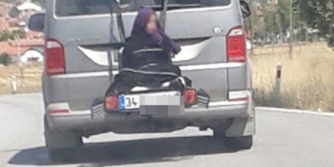Minibüsün arkasına bağlanan kız olayında şoföre gözaltı