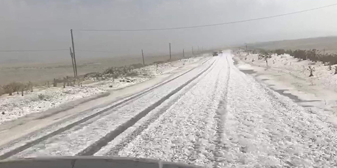 Kars Ağustos ayında beyaza büründü