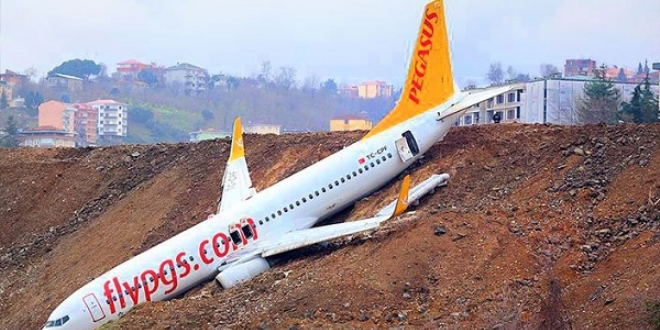 Trabzon'da pistten çıkan uçağın akıbeti belli oldu