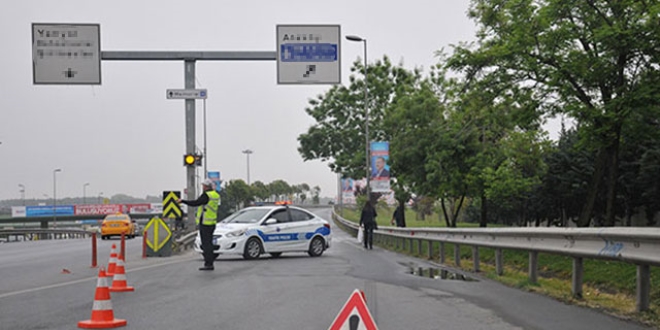�stanbul'da yar�n bu yollar trafi�e kapat�lacak