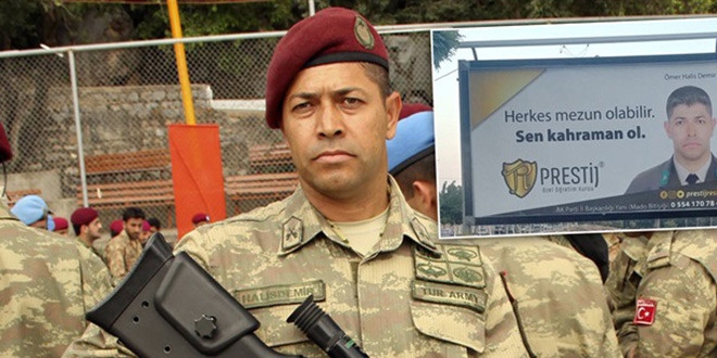 Şehit Ömer Halisdemir'e büyük saygısızlık