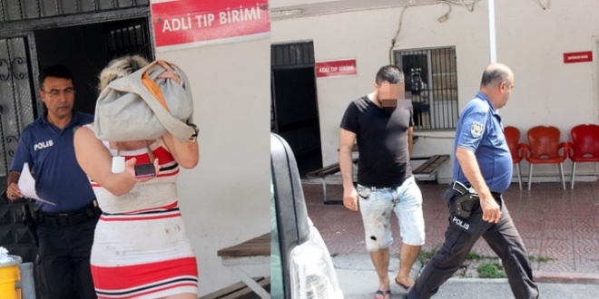 Polisi darp eden travesti ile sevgilisi adliyeye sevk edildi