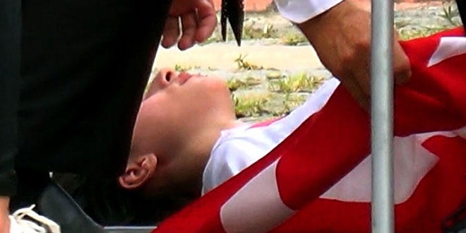 Giresun'daki kutlama esnas�nda korkutan anlar