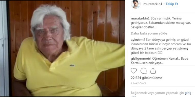Cüneyt Arkın'dan hayranlarına mesaj