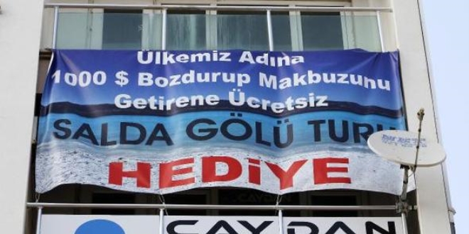 1000 dolar bozdurana Salda Gölü turu hediye