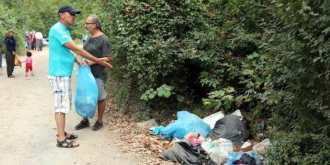 Doğa harikası kanyonu çöplüğe çevirdiler