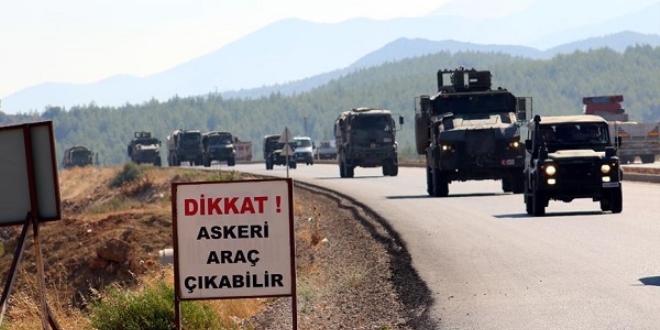 Suriye sınırına askeri sevkiyat