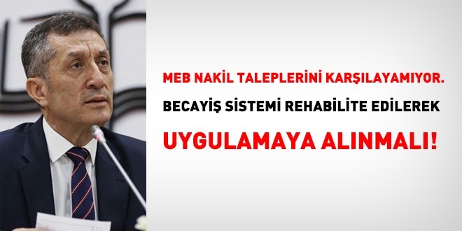 MEB, becayi uygulamasn rehabilite ederek, uygulamaya almal