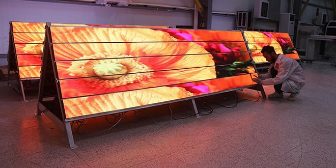 Trkiye'nin ilk yerli LED ekran fabrikas tantld