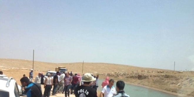 �anl�urfa'da sulama kanal�na giren �ocuk bo�uldu