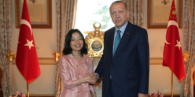 Erdo�an, Japonya Prensesi ile g�r��t�