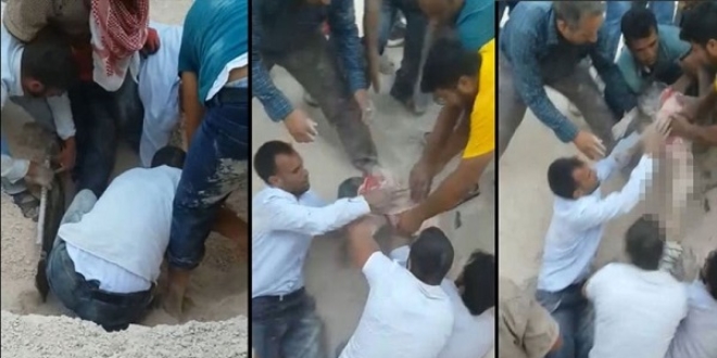 Elleriyle kazıp kurtardılar! Şanlıurfa'da korkunç olay