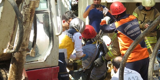 Foseptik �ukuruna d��en i��iyi itfaiye kurtard�