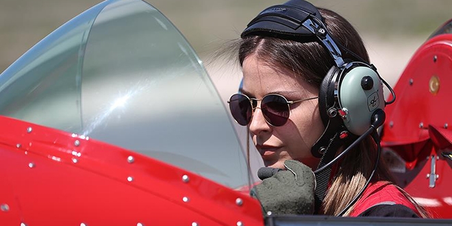 Türk kadın akrobasi pilotunun fotoğrafı ABD müzesinde