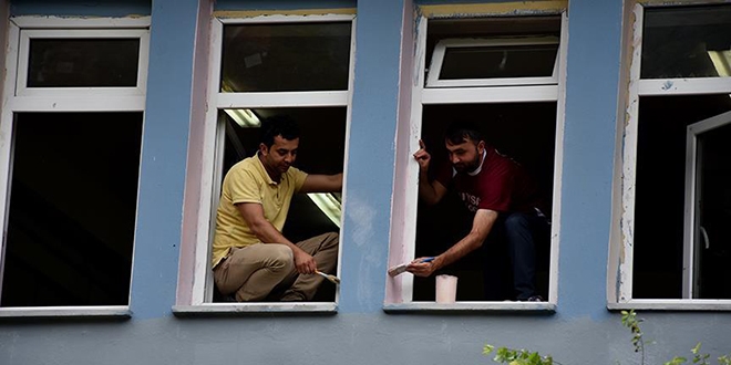 Öğretmenler okulu yeni döneme hazırlıyor