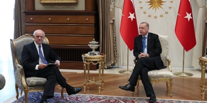 Erdoğan BBVA Yönetim Kurulu Başkanı Rodriguez'i kabul etti